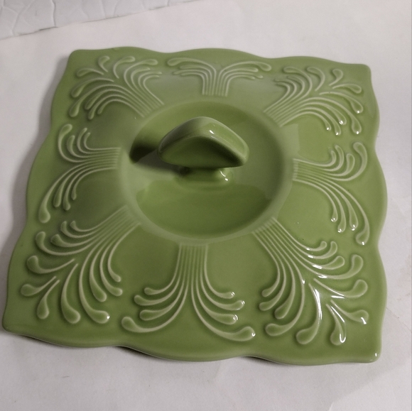 Chantal Casserole Bakeware Dish W/lid Green Freezer/Microwave/Oven Safe 1 qt - Picture 4 of 7